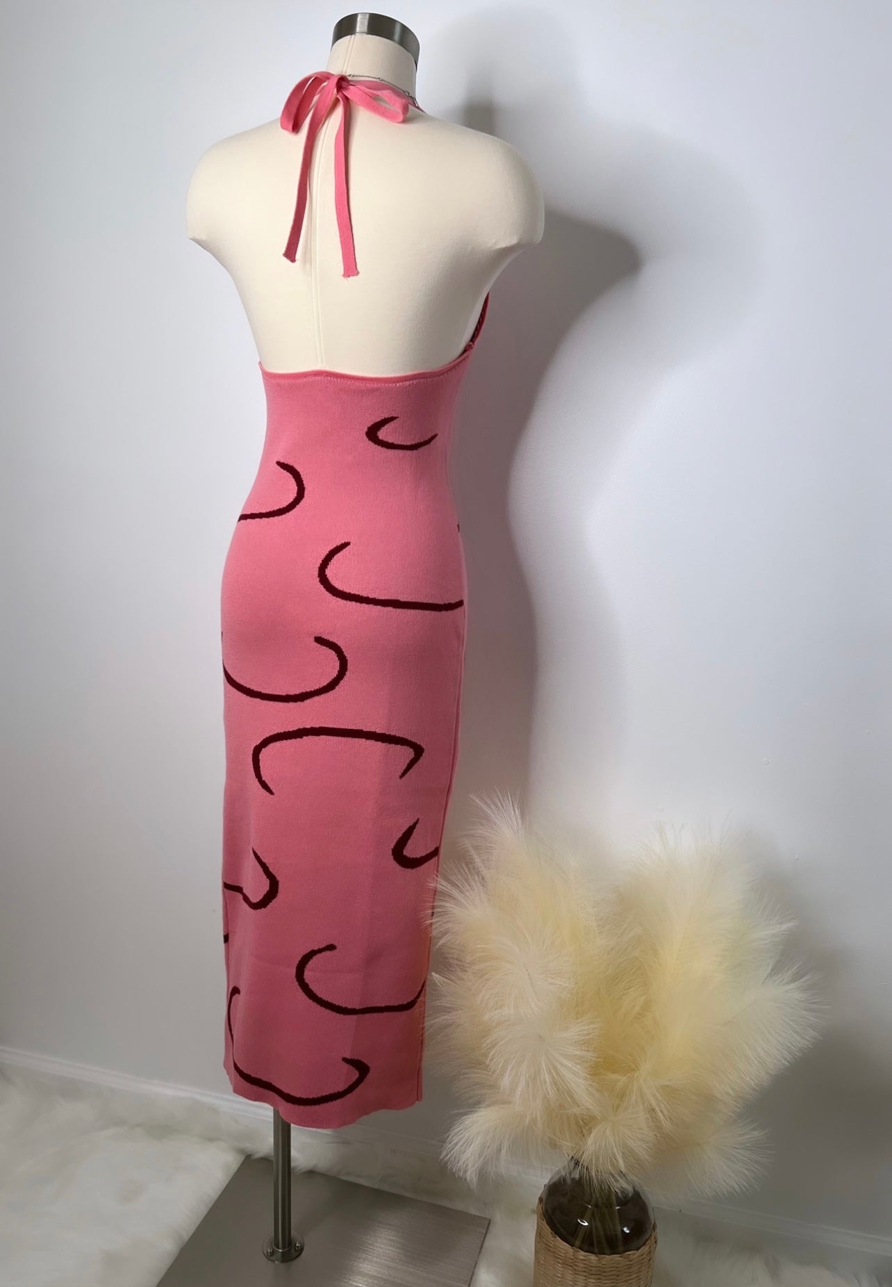 BBL Pink Wave Long Dress